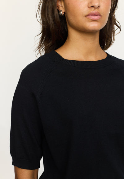 Soft Rebels SRMarla SS O-neck Knitwear 001 Black