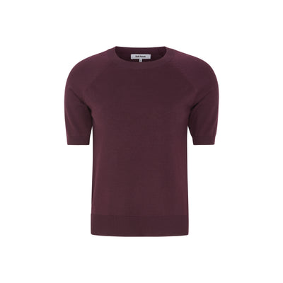 Soft Rebels SRMarla SS O-neck Knitwear 365 Vinyard Wine
