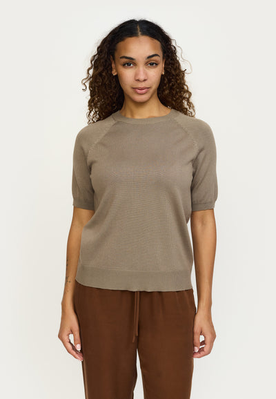 Soft Rebels SRMarla SS O-neck Knitwear 884 Greige
