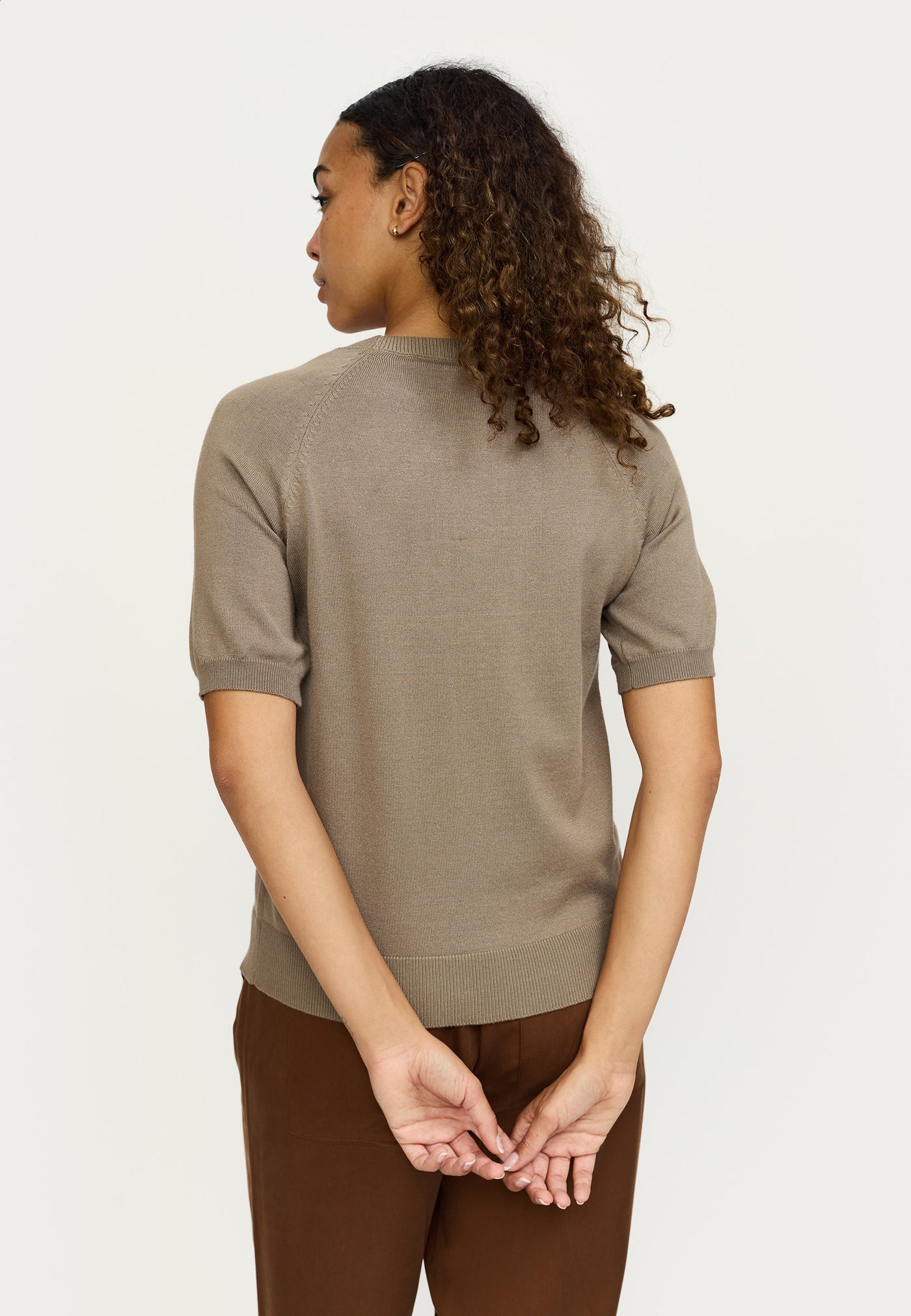 Soft Rebels SRMarla SS O-neck Knitwear 884 Greige