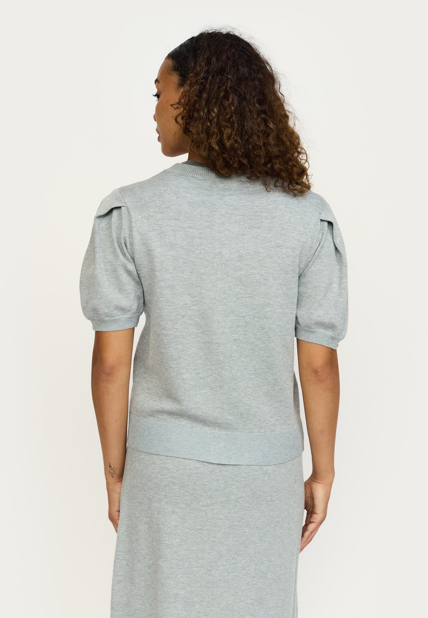 Soft Rebels SRMarla SS O-neck Cardigan Knit Knitwear 003 Light Grey Melange