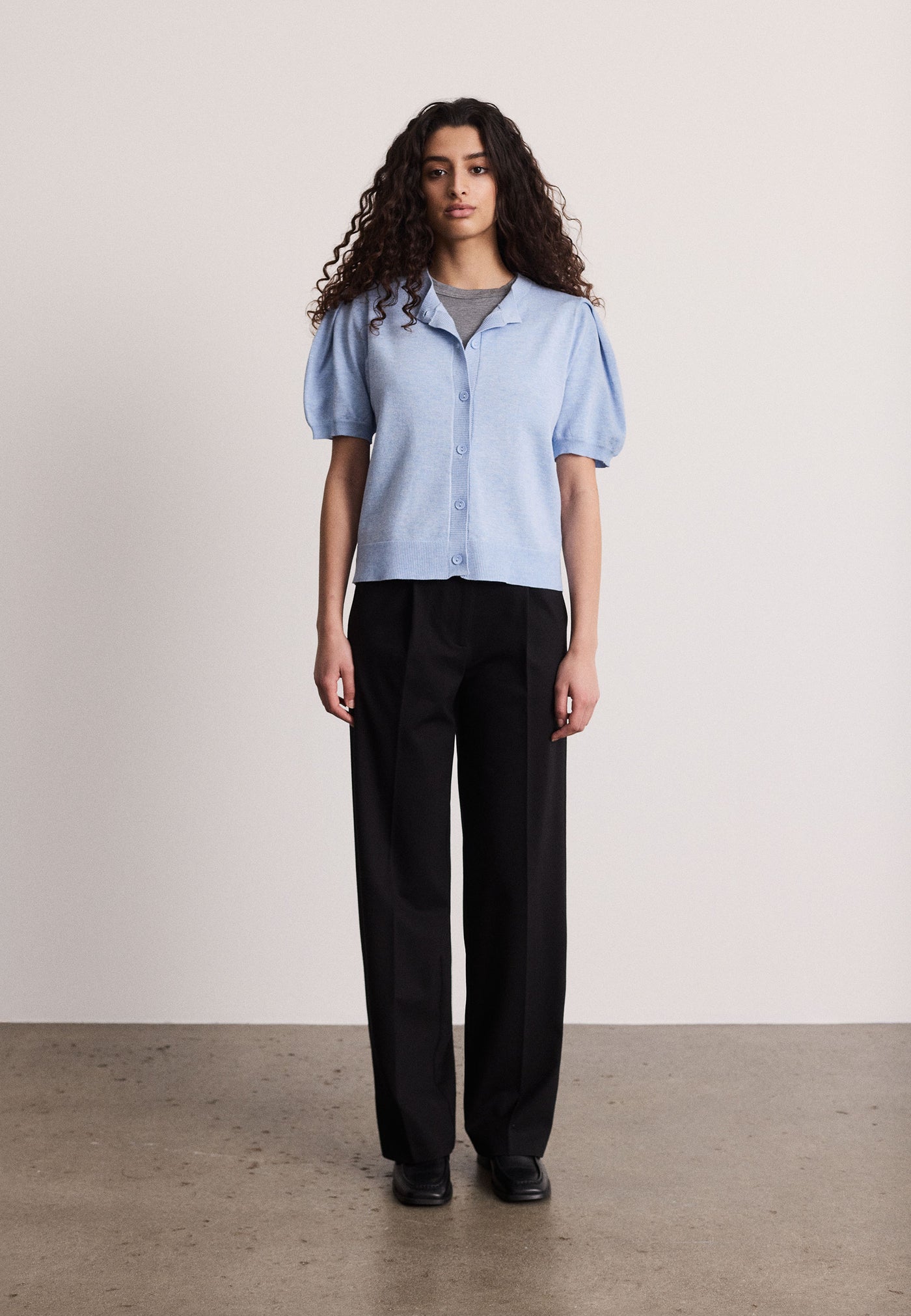 Soft Rebels SRMarla SS O-neck Cardigan Knit Knitwear 752 Windsurfer melange