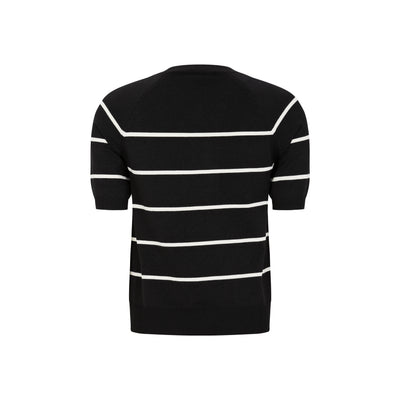 Soft Rebels SRMarla Stripe SS Knit Knitwear 001 Black