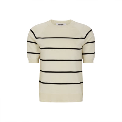 Soft Rebels SRMarla Stripe SS Knit Knitwear 272 Arctic Wolf