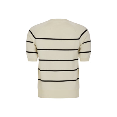 Soft Rebels SRMarla Stripe SS Knit Knitwear 272 Arctic Wolf