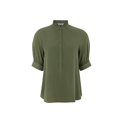 Soft Rebels SRMatilda 2/4 Blouse Shirts & Blouse 252 Deep Lichen Green