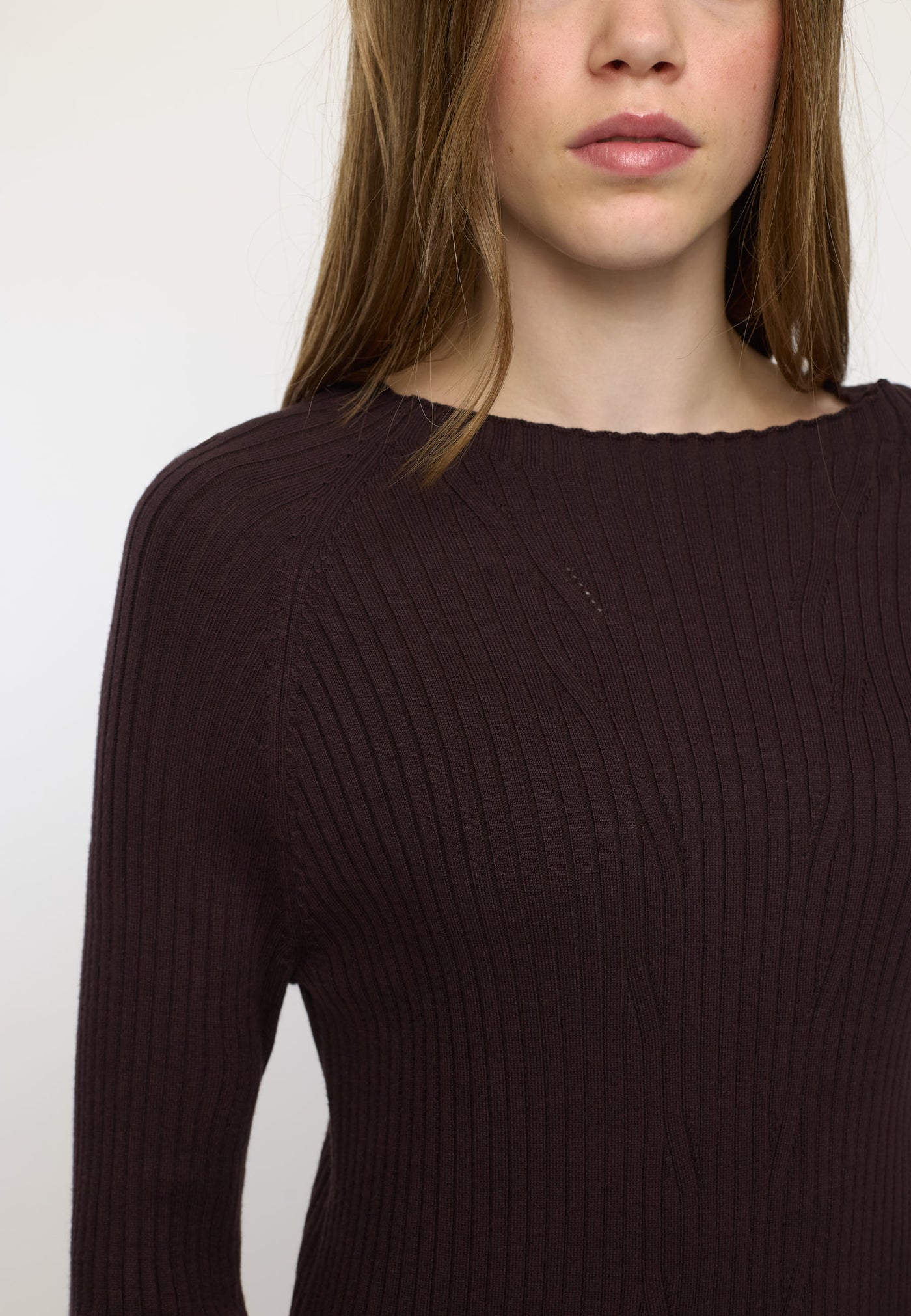 Soft Rebels SRMilena knit Knitwear 459 Chocolate Plum