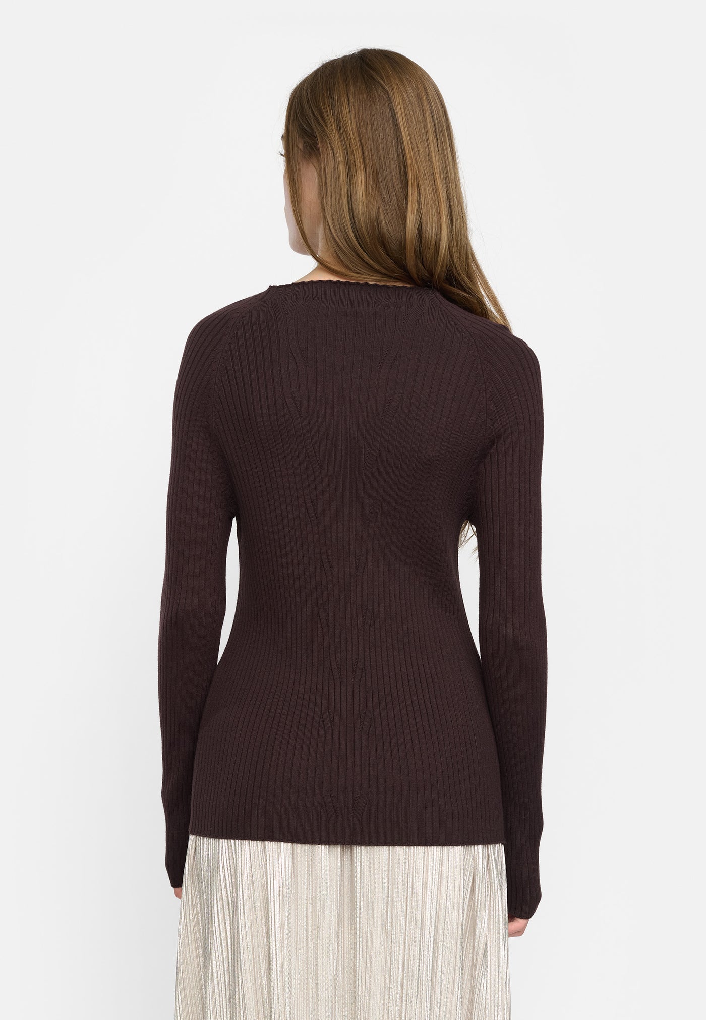 Soft Rebels SRMilena knit Knitwear 459 Chocolate Plum