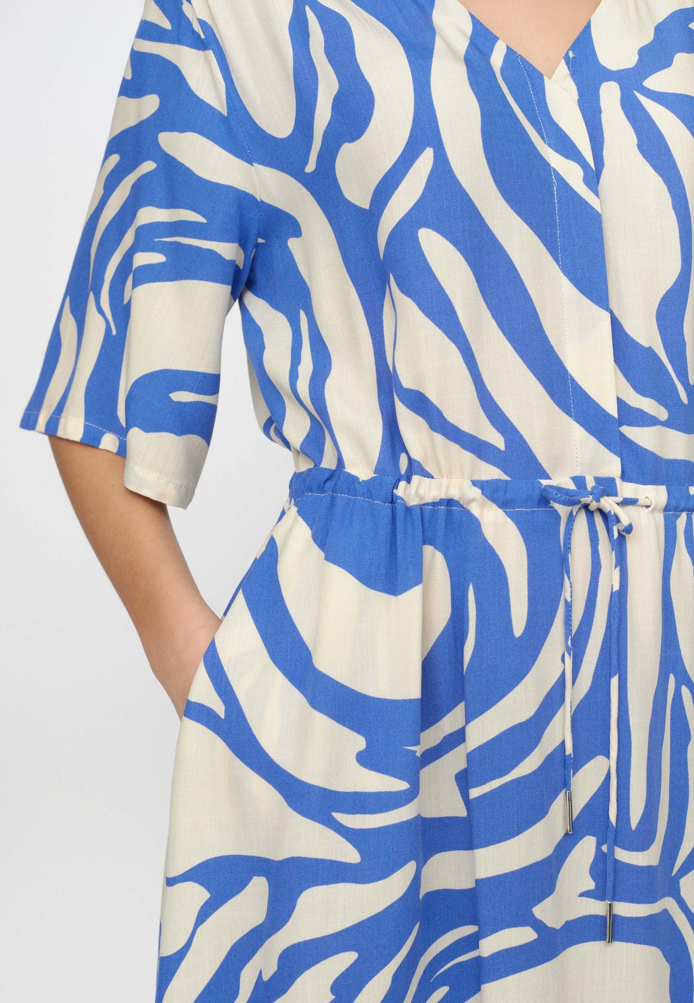 Soft Rebels   SRMio Dress Dresses & jumpsuits 207 Two Tone Amparo Blue Print