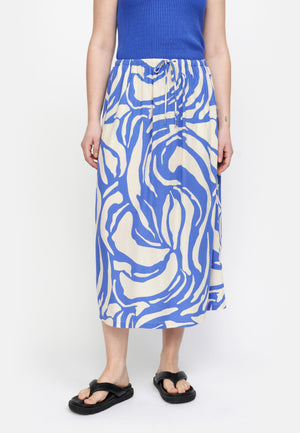 Soft Rebels SRMio Midi Skirt Skirts & shorts 207 Two Tone Amparo Blue Print