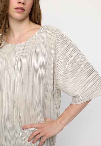 Soft Rebels SRNevaeh Blouse Shirts & Blouse 295 Silver Plissé