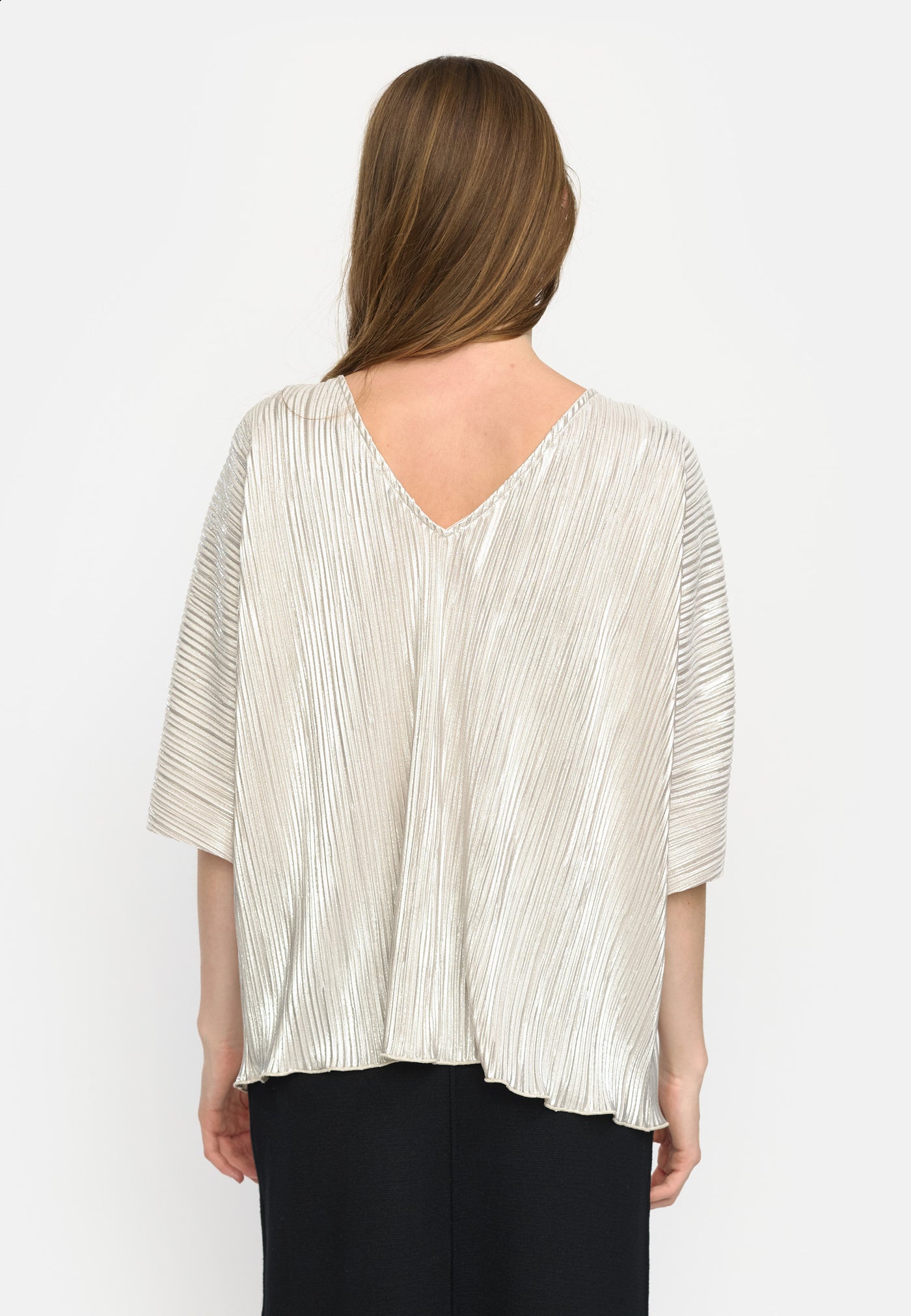 Soft Rebels SRNevaeh Blouse Shirts & Blouse 295 Silver Plissé