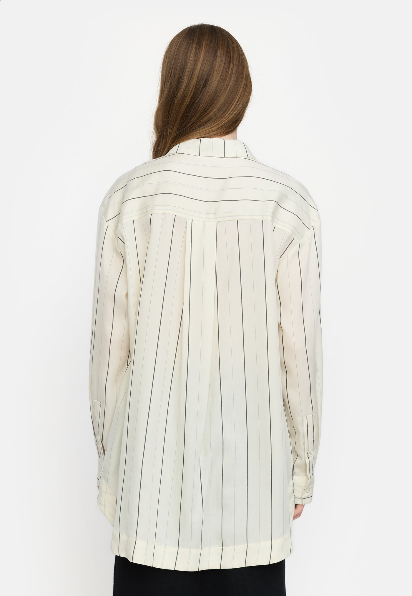 Soft Rebels SRPaisley Loose Shirt Shirts & Blouse 293 Stripes Black and Arctic Wolf