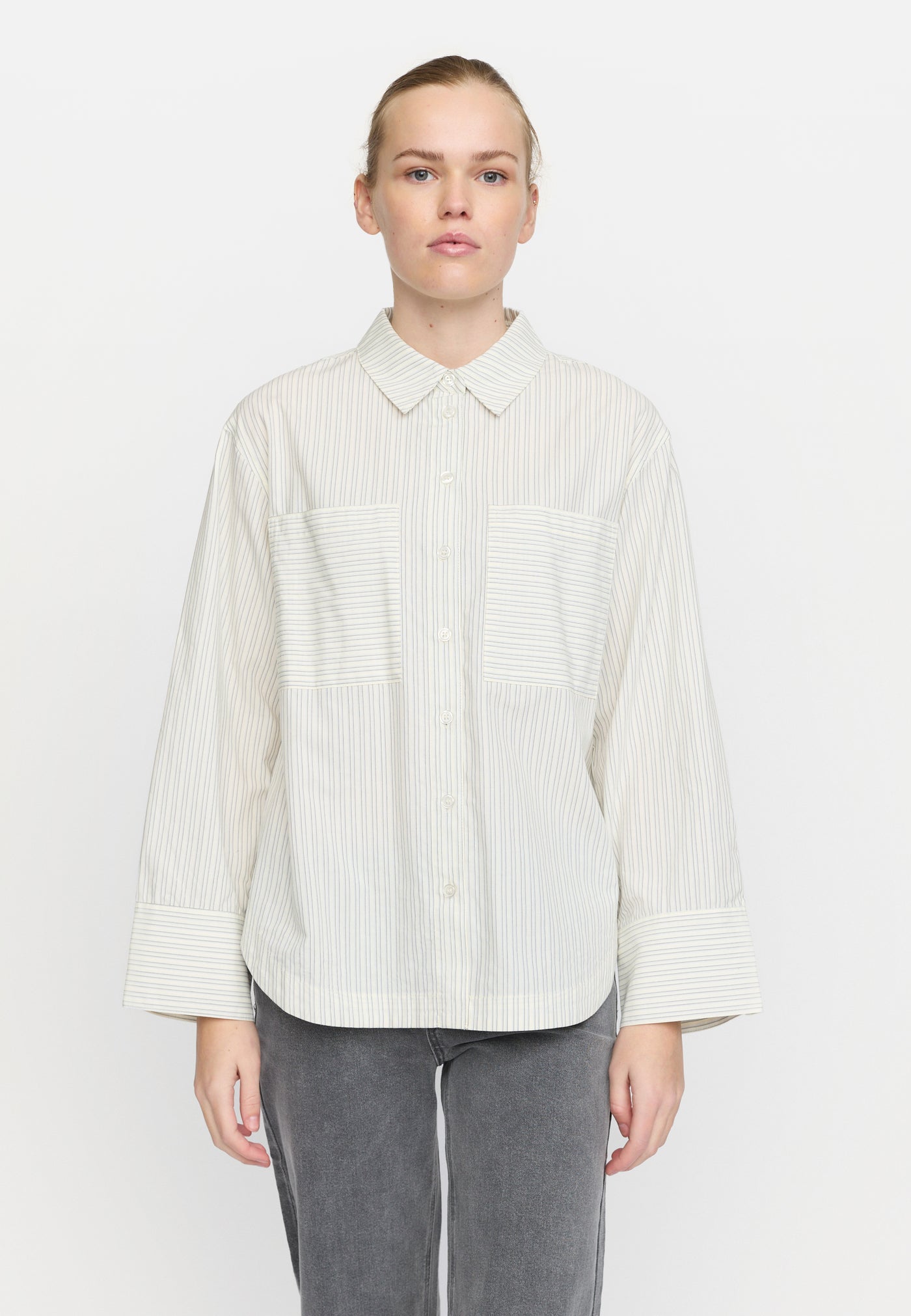 Soft Rebels SRPeggy Shirt Shirts & Blouse 232 Snow White Stripe