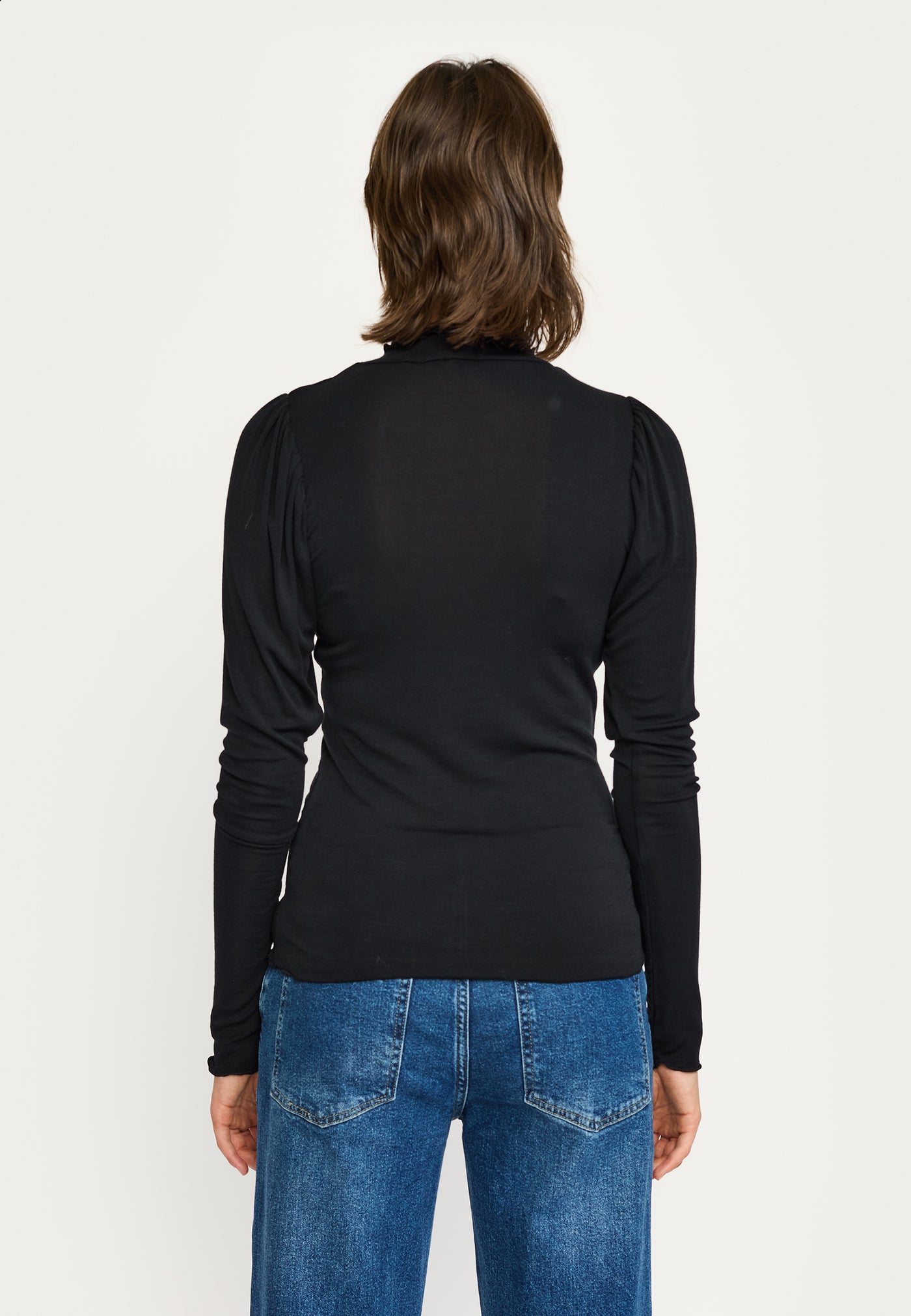 Soft Rebels SRRoman Frill LS Top Tops & t-shirts 001 Black