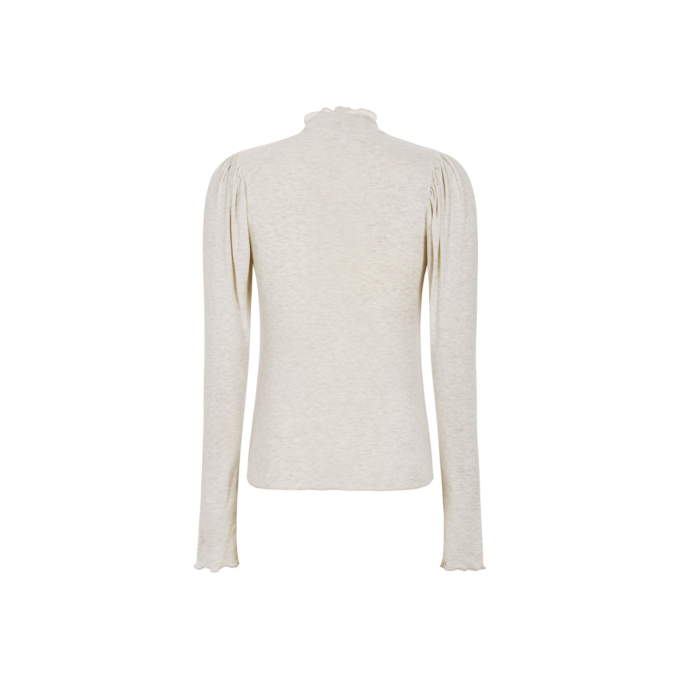 Soft Rebels SRRoman Frill LS Top Tops & t-shirts 282 Arctic Wolf Melange