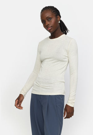 Soft Rebels SRRoman O-neck Tops & t-shirts 282 Arctic Wolf Melange