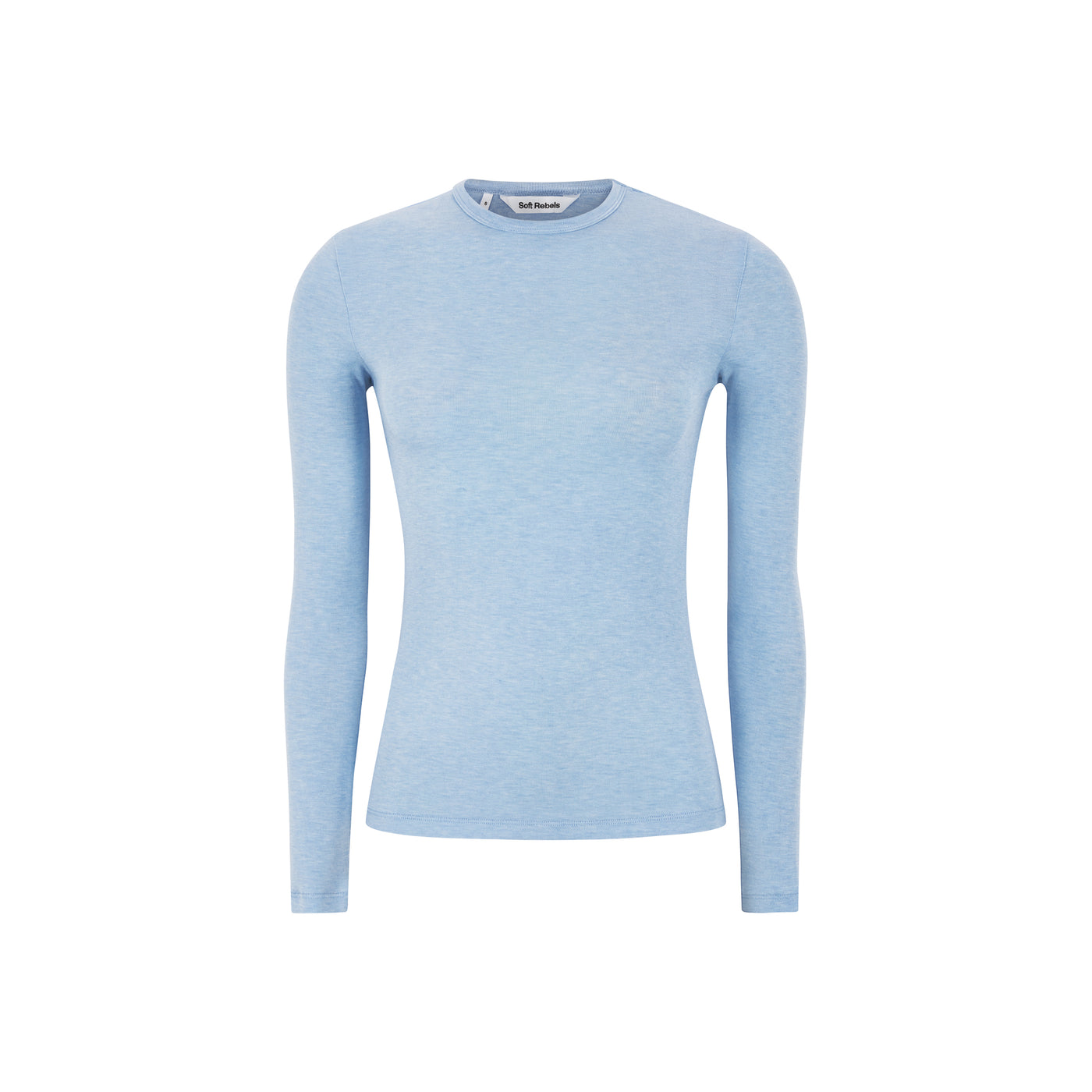 Soft Rebels SRRoman O-neck Tops & t-shirts 241 Cashmere Blue Melange