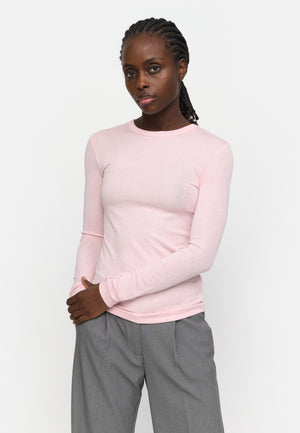 Soft Rebels SRRoman O-neck Tops & t-shirts 261 Roseate Spoonbill Melange