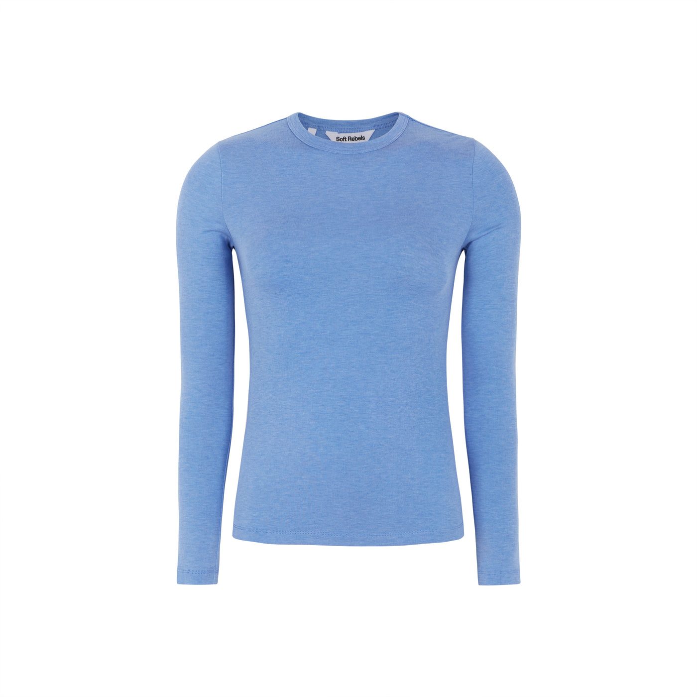 Soft Rebels SRRoman O-neck Tops & t-shirts 281 Azurine Melange