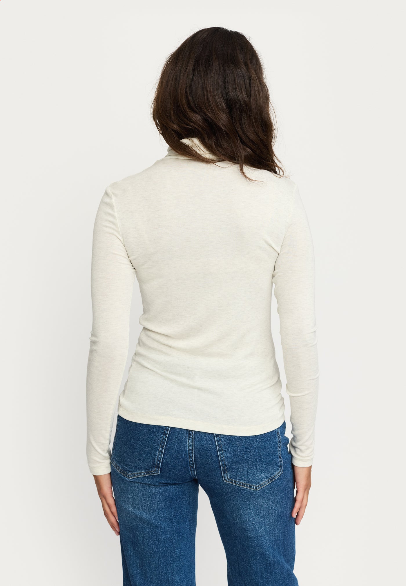 Soft Rebels SRRoman Roll Neck Tops & t-shirts 282 Arctic Wolf Melange