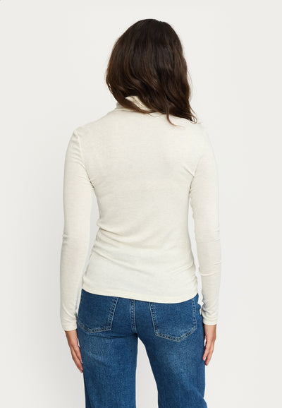 Soft Rebels SRRoman Roll Neck Tops & t-shirts 282 Arctic Wolf Melange