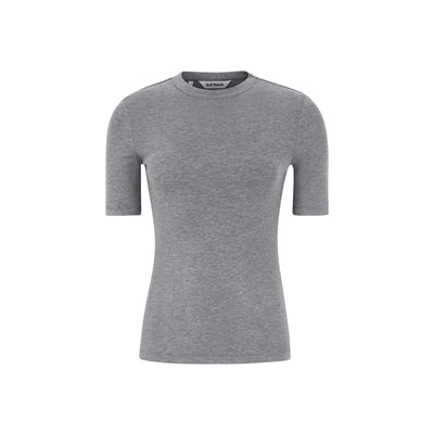 Soft Rebels SRRoman SS Top Tops & t-shirts 053 Medium Grey Melange