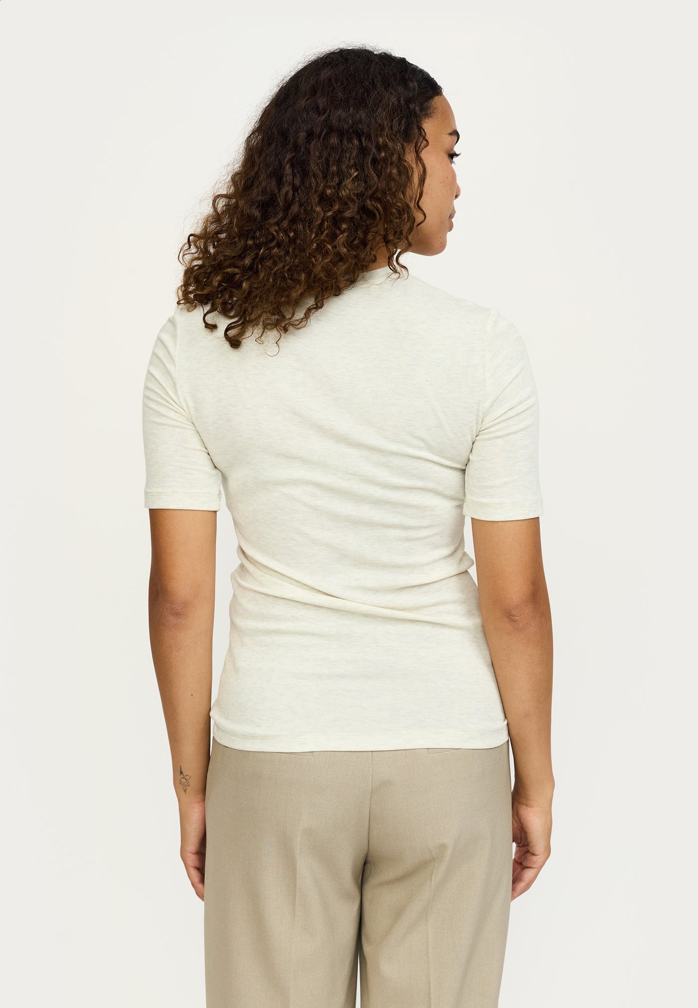 Soft Rebels SRRoman SS Top Tops & t-shirts 282 Arctic Wolf Melange