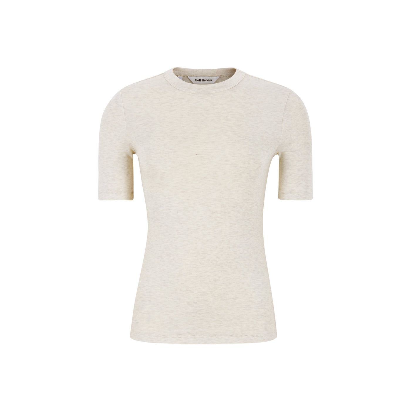 Soft Rebels SRRoman SS Top Tops & t-shirts 282 Arctic Wolf Melange