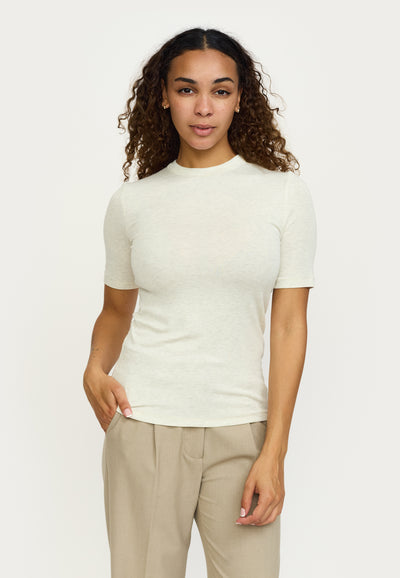 Soft Rebels SRRoman SS Top Tops & t-shirts 282 Arctic Wolf Melange