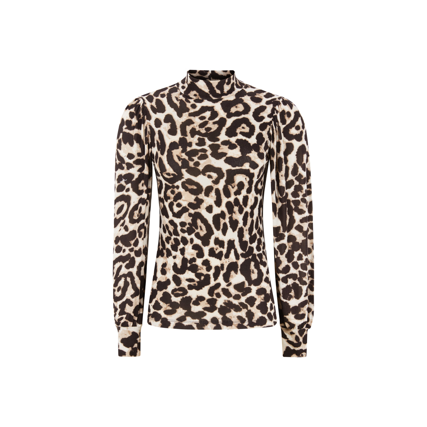 Soft Rebels SRRoman T-Neck Top Printed Tops & t-shirts 780 Leopard Print