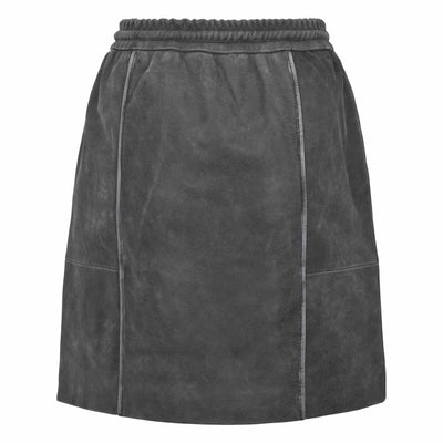 Soft Rebels SRRumer Leather Skirt Leather 015 Ash Grey