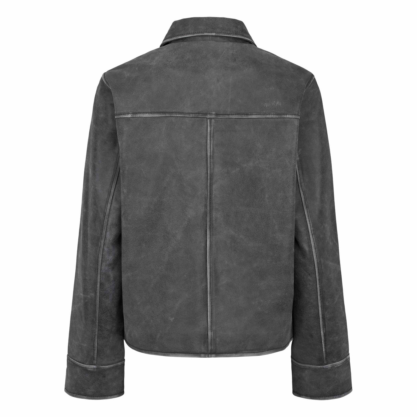 Soft Rebels SRRumer leather jacket Leather 015 Ash Grey