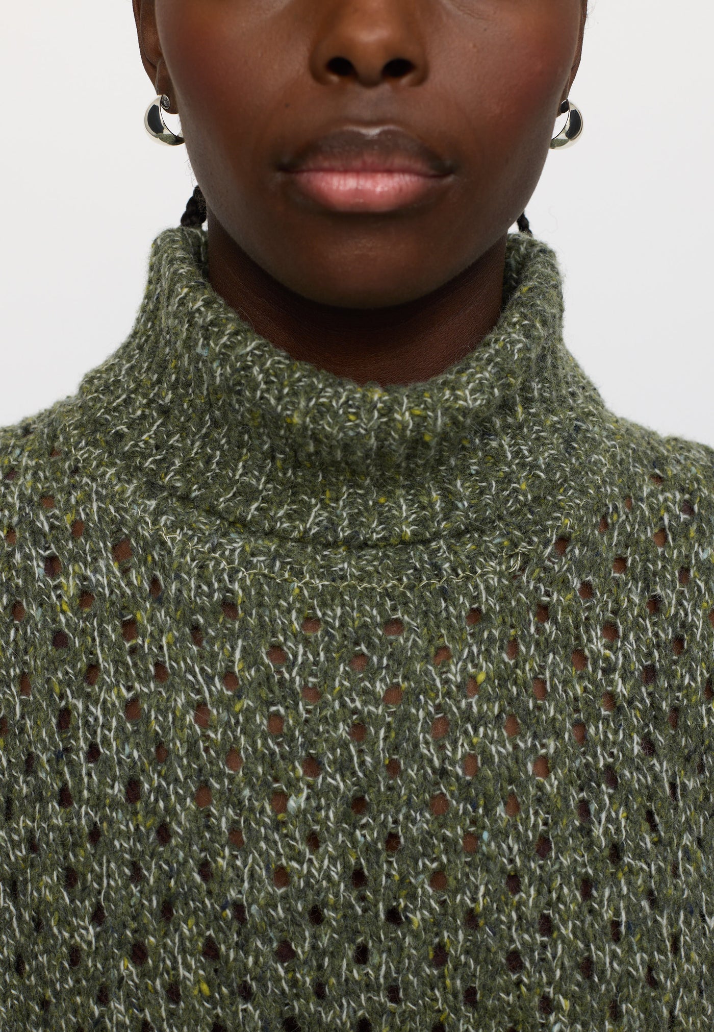 Soft Rebels SRSila Highneck Vest Knit Knitwear 264 Tea Leaf