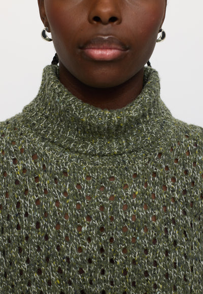 Soft Rebels SRSila Highneck Vest Knit Knitwear 264 Tea Leaf