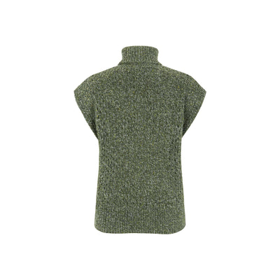 Soft Rebels SRSila Highneck Vest Knit Knitwear 264 Tea Leaf