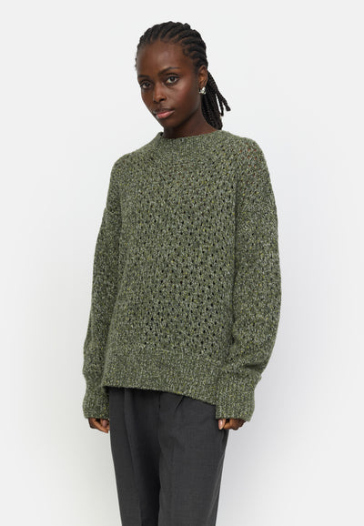 Soft Rebels SRSila Knit Knitwear 264 Tea Leaf