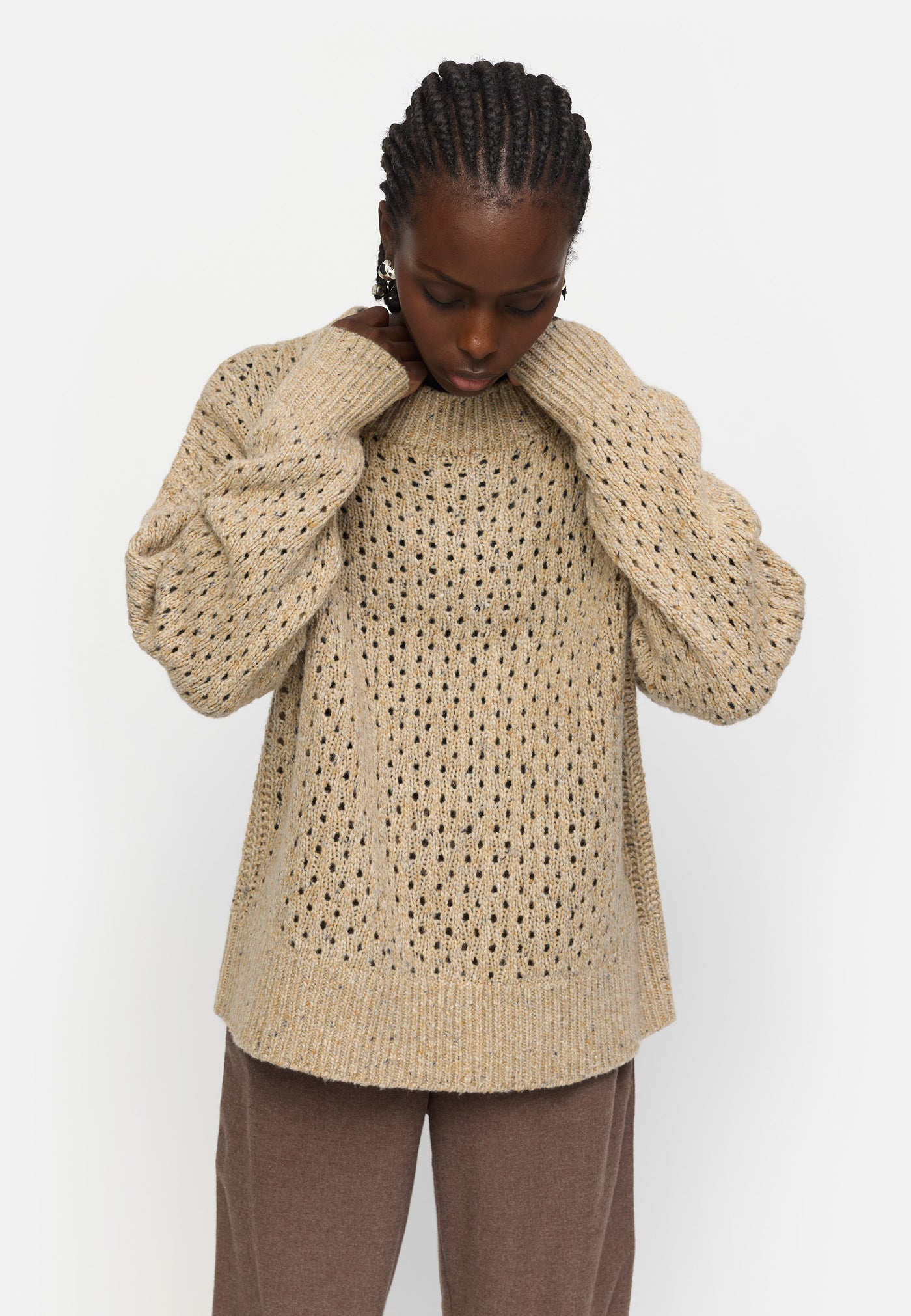 Soft Rebels SRSila Knit Knitwear 269 Taos Taupe