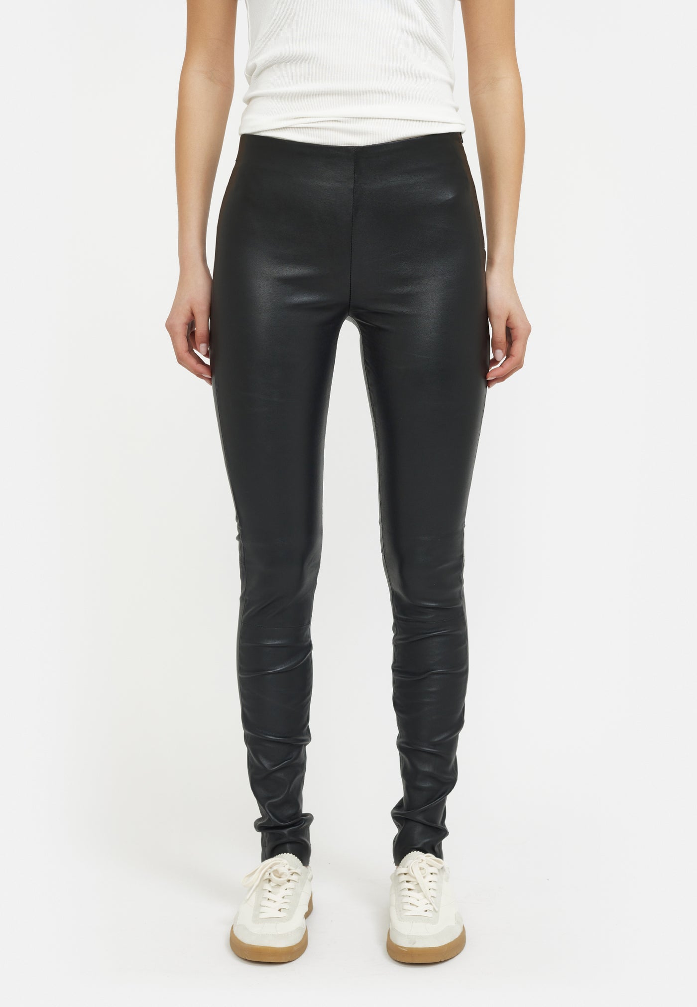 Soft Rebels SRSoho Leather Pant Pants 028 Pottingsoil
