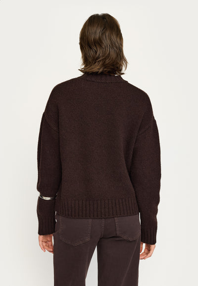 Soft Rebels SRTimo Knit - RWS Knitwear 664 Coffee Bean Melange
