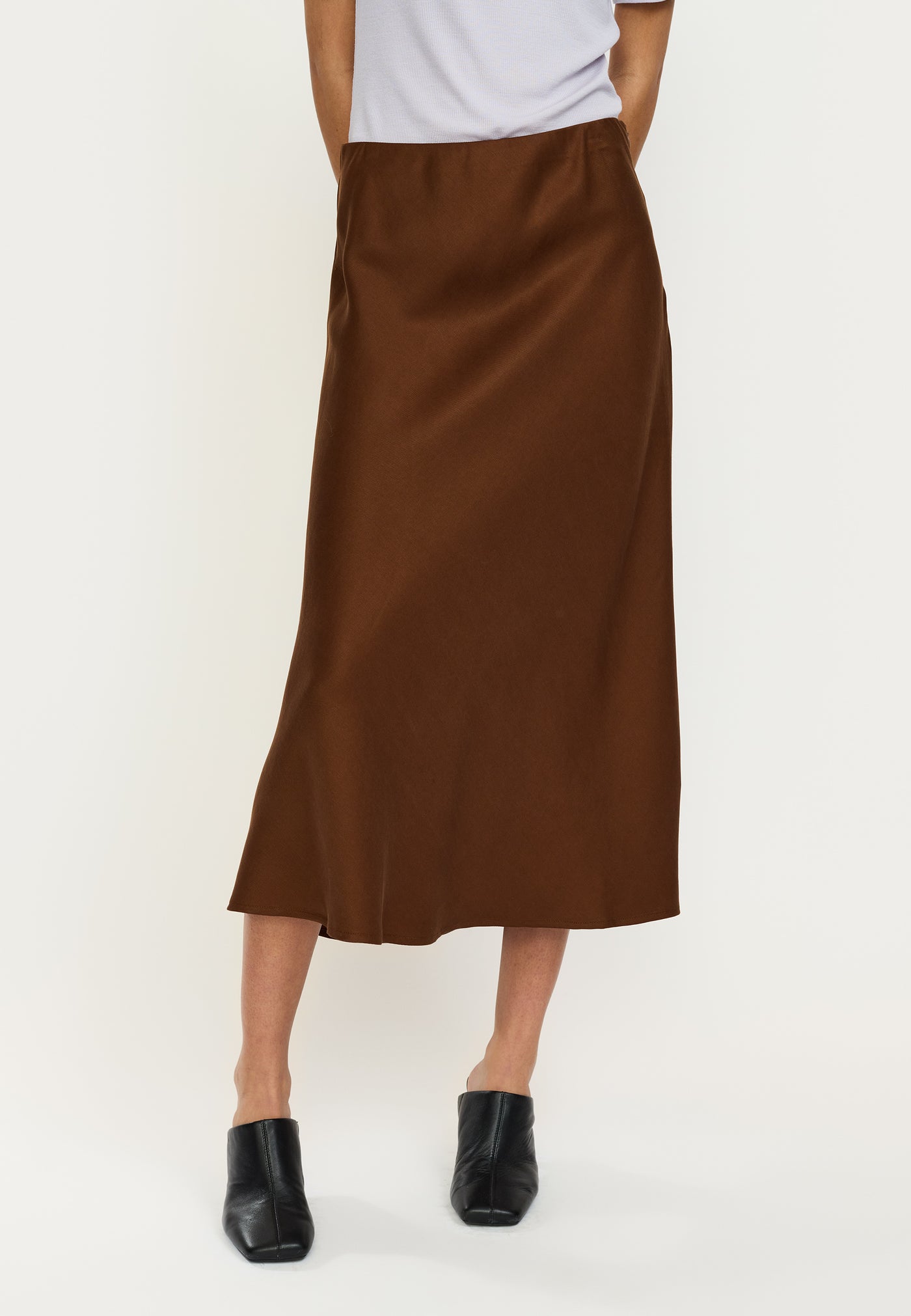 Soft Rebels SRUma Abia Midi Skirt Skirts & shorts 881 Downtown Brown