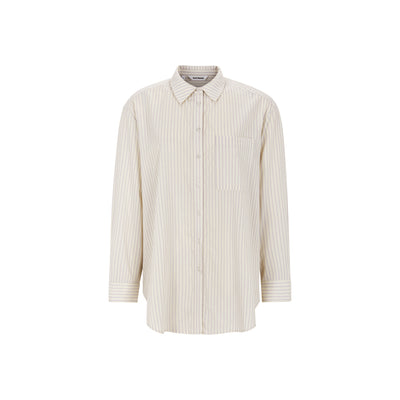 Soft Rebels SRVeronica Striped Shirt Shirts & Blouse 778 Stripe Snow White w Thistle