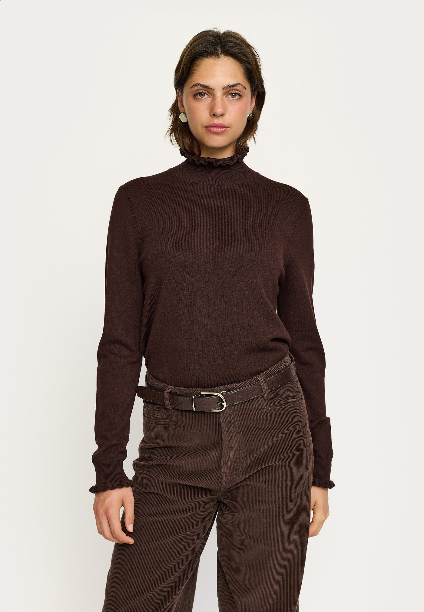 Soft Rebels SRVibe Knit Knitwear 664 Coffee Bean