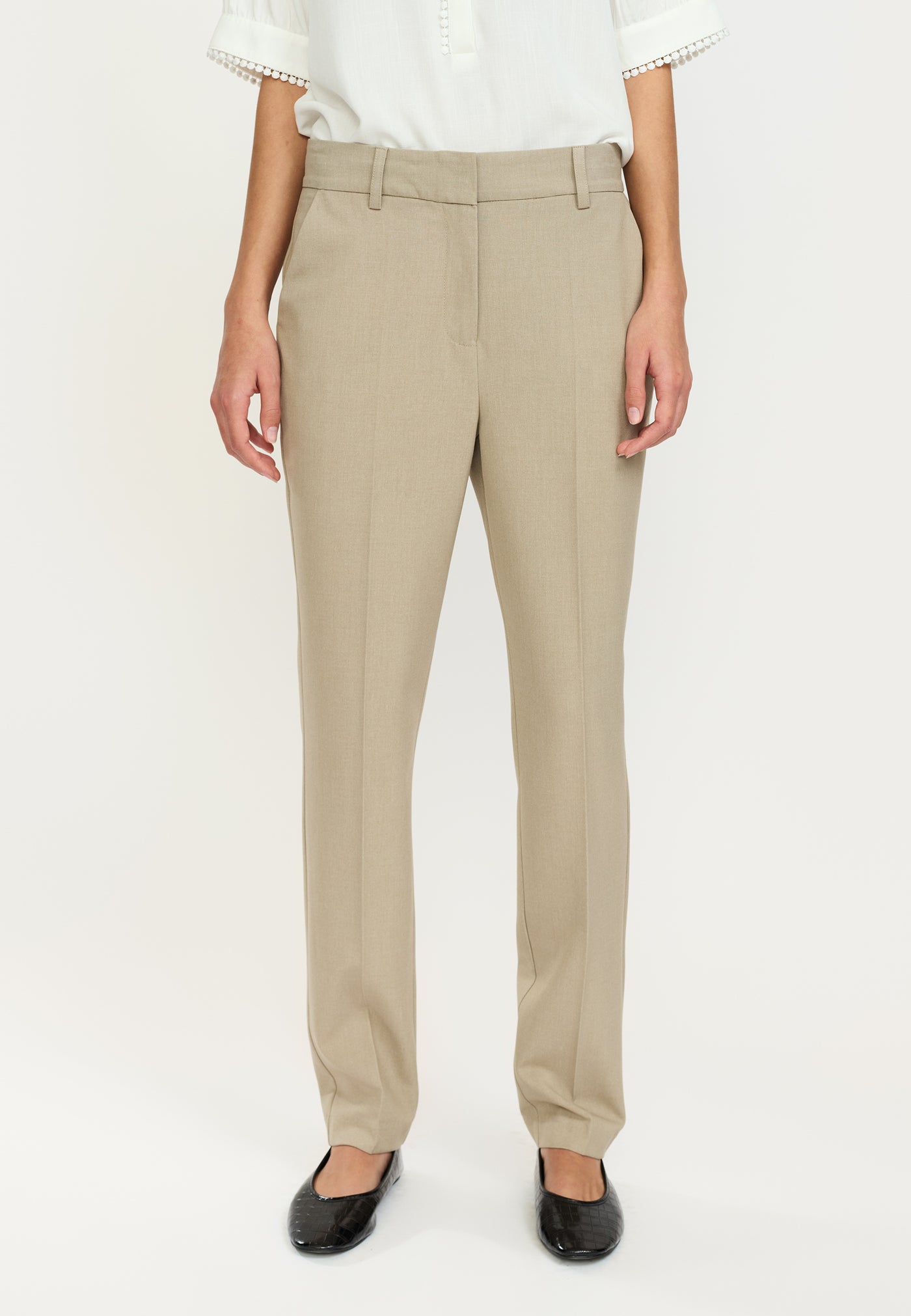 Soft Rebels SRVilja Mid Waist Pant GRS Pants 884 Greige