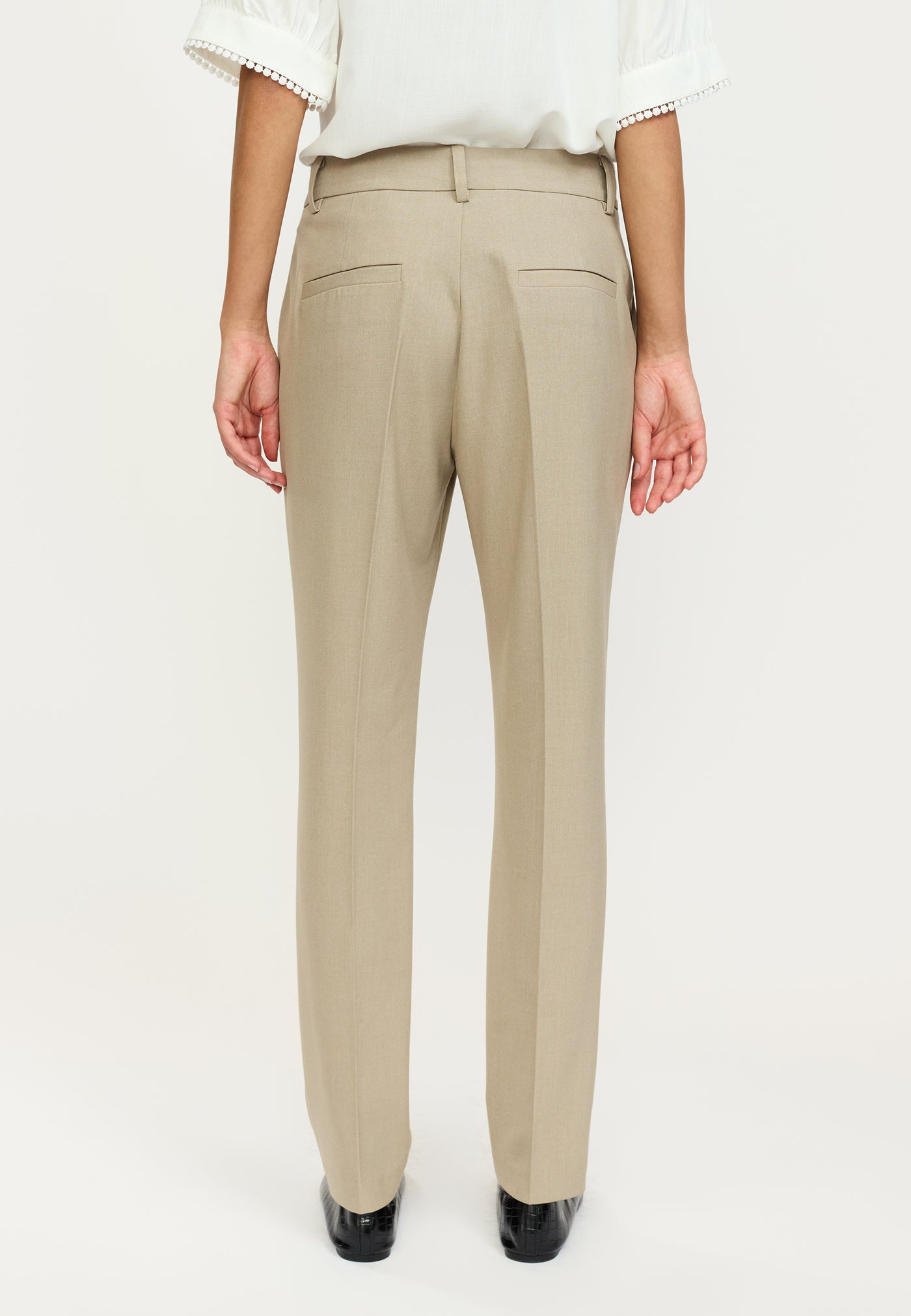 Soft Rebels SRVilja Mid Waist Pant GRS Pants 884 Greige