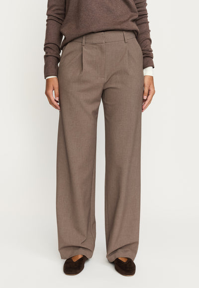 Soft Rebels SRVilja Midwaist Loose Pant GRS Pants 153 Coffee quartz