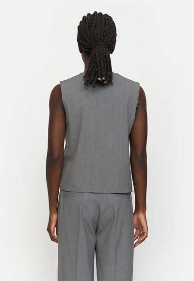 Soft Rebels SRVilja Vest Vest 053 Medium Grey Melange