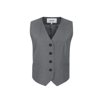 Soft Rebels SRVilja Vest Vest 053 Medium Grey Melange