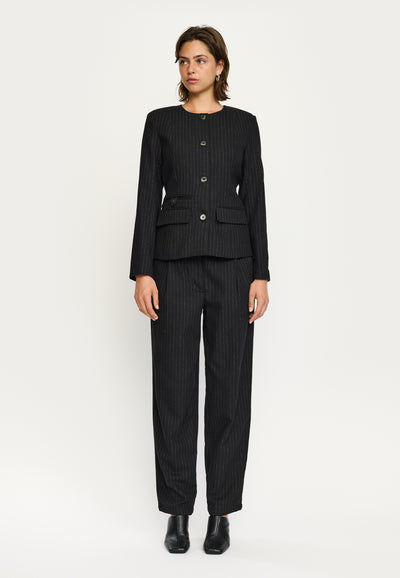 Soft Rebels SRYvonne Midwaist Loose Pant Pants 001 Black