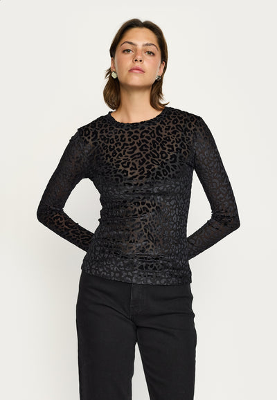 Soft Rebels SRZaria LS Top Tops & t-shirts 001 Black